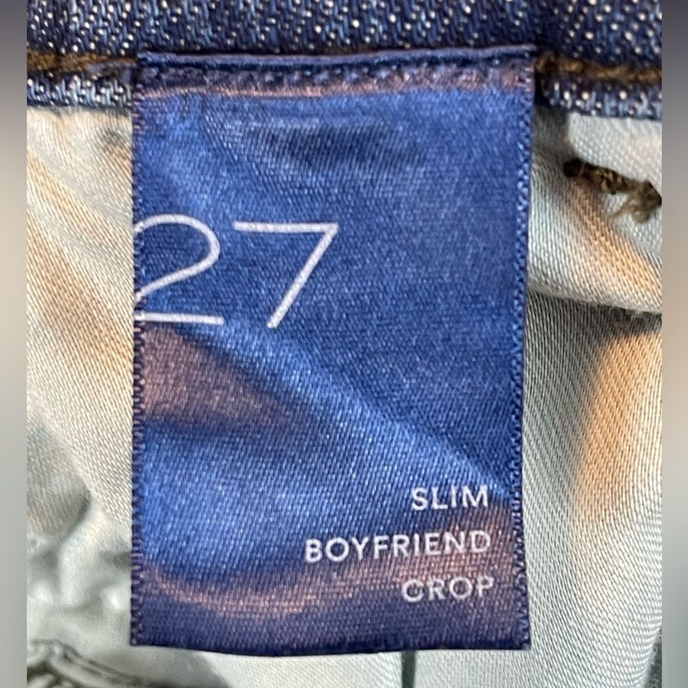 ANTHROPOLOGIE PILCRO slim boyfriend, crop with side stitching 27 - Picture 7 of 8